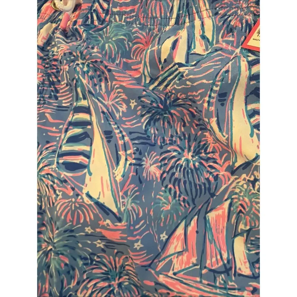 NWT Lilly Pulitzer XXL Men's Capri Swim Trunk Shorts 6